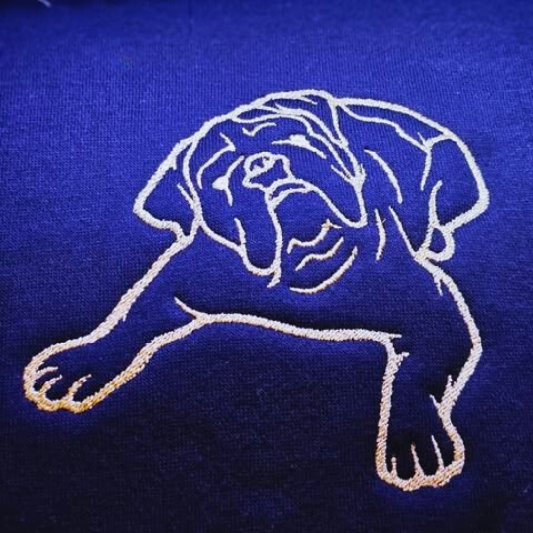 Custom Embroidered Dog Lover Hoodie