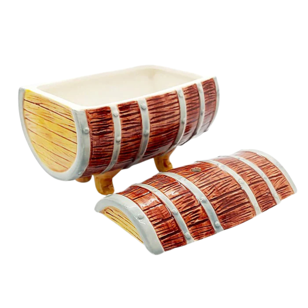 Tiki Drinkware - Barrel W/ Lid - 20 oz.
