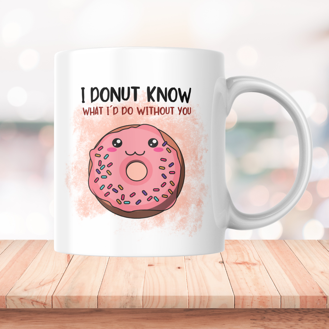 I Donut Know Coffee Mug