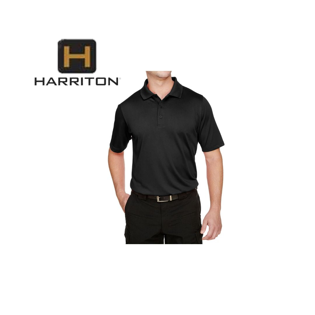 Embroidered Custom Harriton M348 Men's Advantage Snag Protection Plus Polo