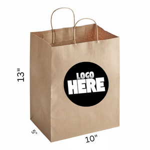 10" x 5" x 13" Natural Kraft Paper Bag (Copy)