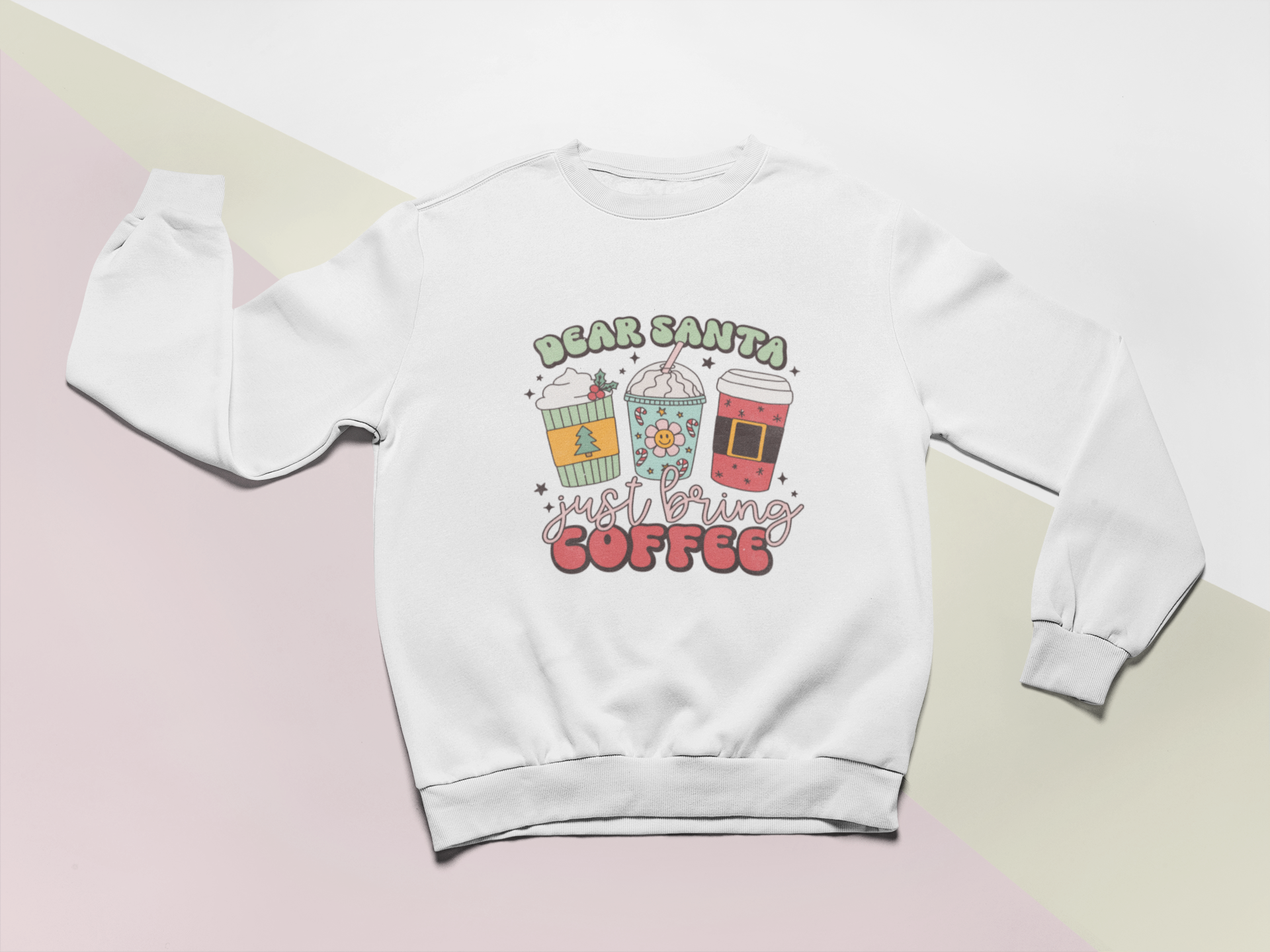 Dear Santa Just Bring Coffee Pullover
