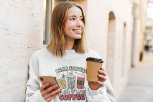 Dear Santa Just Bring Coffee Pullover