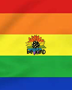 LGBTQ Rainbow Sunflower Retractable Badge Reel Cute Pronoun ER